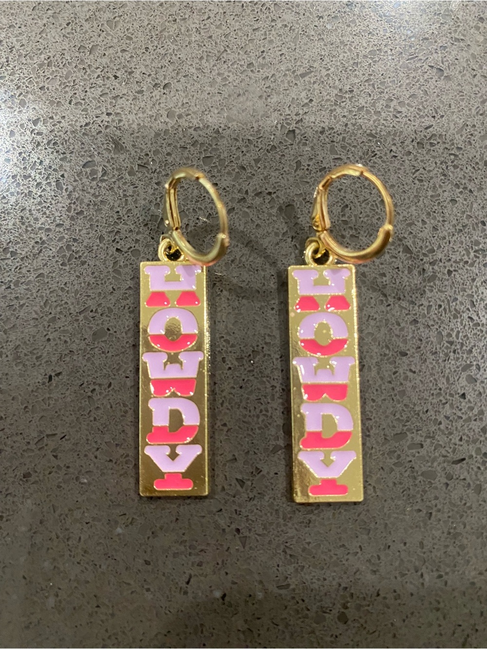 Howdy dangle earrings